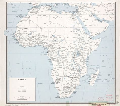 Gran Escala Del Mapa Político Detallada De África Con Marcas De Capitales Ciudades Importantes