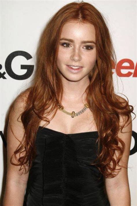 Lily Collins With Red Hair She Is My Fave Love Her