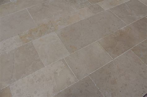 French Louis Xiv Style Limestone Floors With Antique Finishing And