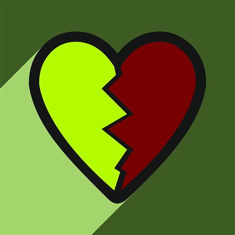 Flat With Shadow Icon Heart Broken Pieces On Vector Ai Eps Uidownload