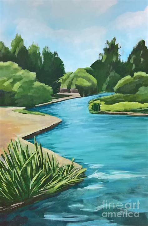 The River Jordan Painting By Lisa Dionne Pixels