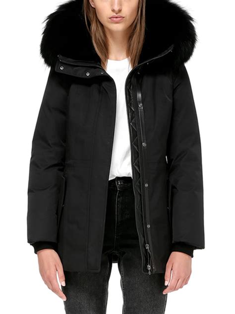 Black Winter Coat with Fur Hood - Gives You the Best Stylish Look | Fit ...