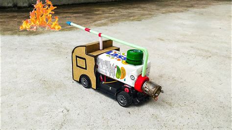 How To Make Fire Truck With Pump At Home Fire Truck Kaise Banate Hain