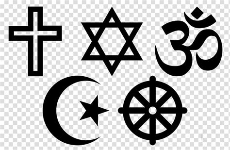 5 Major World Religion Symbols Clip Art Library