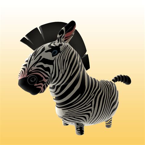 Cartoon Zebra 3d Model Animals 0031