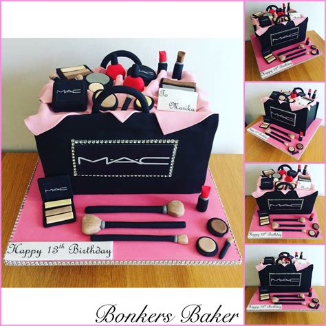 Looking for simple birthday cake ideas that will please any child? Macmakeup$0 on | Makeup birthday cakes, Make up cake, Mac cake