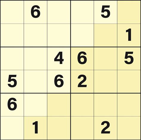5 Best Images Of Easy 6x6 Sudoku Printable Puzzles For