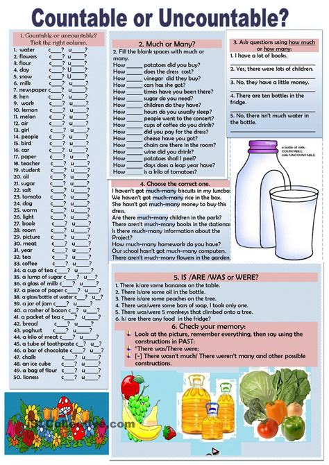 Quantifiers With Countable And Uncountable Nouns Exercises Pdf Minilio