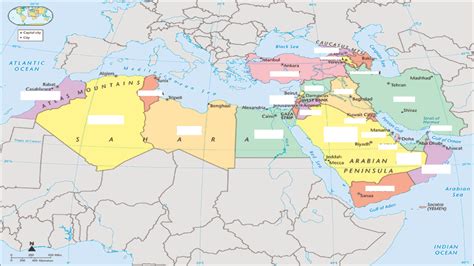 North Africa And Southwest Asia Physical Map Top Free New Photos