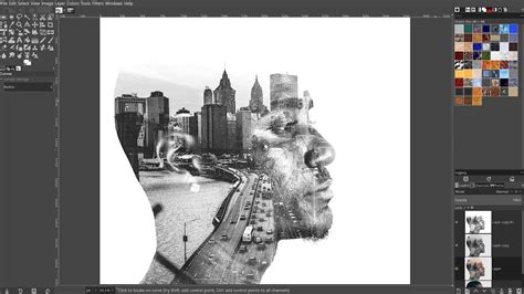 Gimp 2108 Double Exposure Effect Youtube