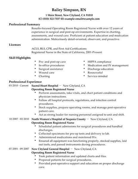 Cv format pick the right format for your situation. Sample Cv Theatre Nurse - Theater Nurse Resume