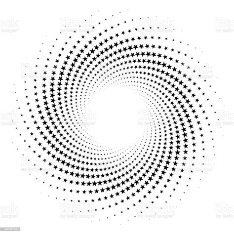 Swirl Pattern Of Stars Stock Illustration Download Image Now Star