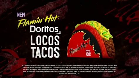 Taco Bell Tv Commercial Free Flamin Hot Doritos Locos Tacos Ispot Tv