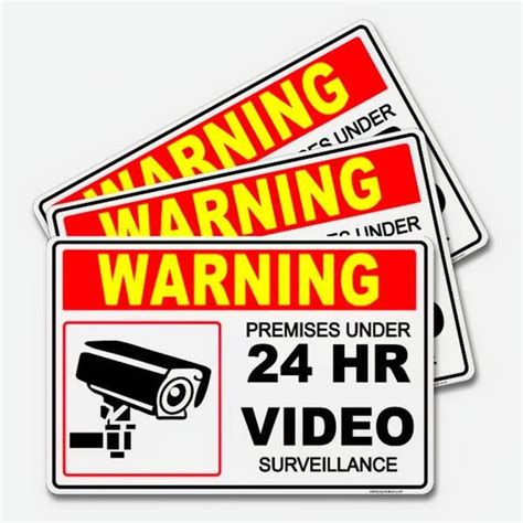 Gadgets X Protected By A Hr Monitored Alarm System Stickers Window Signs Security Warning