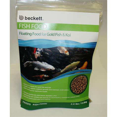 Beckett 2 Lbs Floating Fish Food For Gold Fish And Koi Ff2 The Home