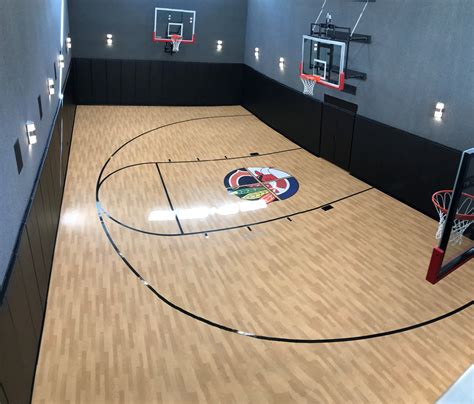 Chicago Logos Indoor Home Gym Indoor Basketball Court Home
