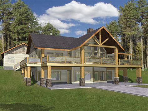 Home Plan Hillside Haven A Frame House Plans Mountain House Plans