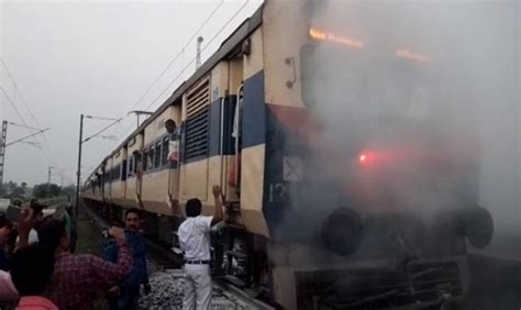 Engine Of Passenger Train Catches Fire In Odishas Balasore Odishabytes