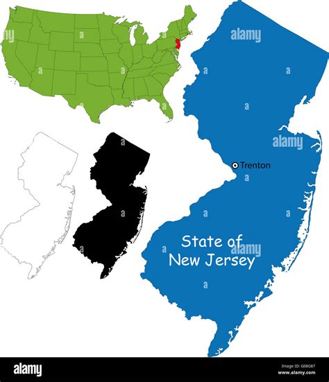 Mapa de new jersey fotografías e imágenes de alta resolución Alamy