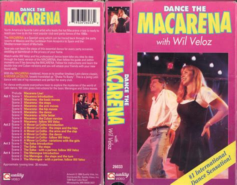 dance the macarena 1996 r vhscoverart