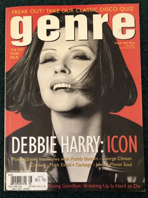Vintage Genre Magazine 1996 Debbie Harry Blondie Deborah Harry Music