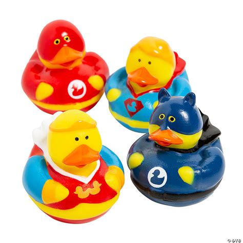 Superhero Rubber Ducks 12 Pc Oriental Trading
