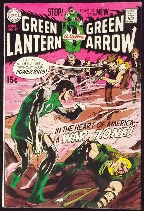Green Lantern 77 Fn Classic Neal Adams Green Arrow Silver Age Comics