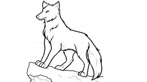 15 Wolf Drawing Easy For Kids Visual Arts Ideas