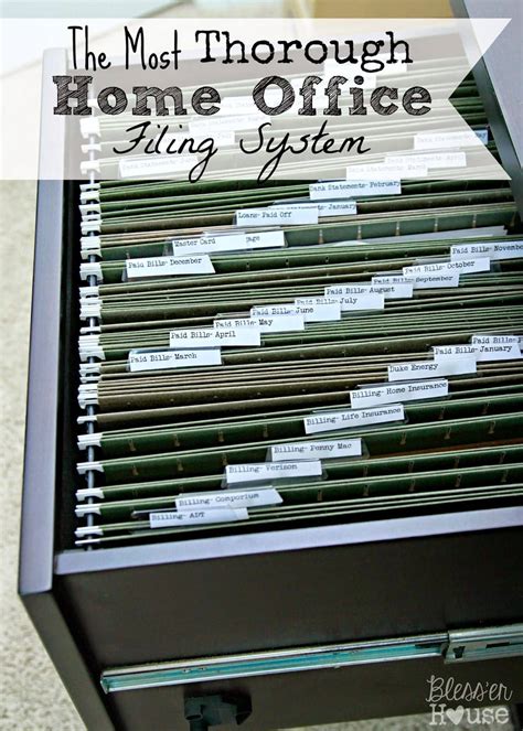 How To Organize Personal Filing Cabinet