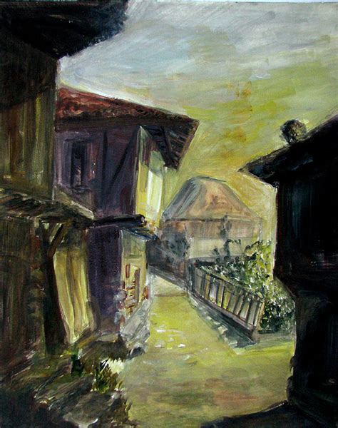 Bulgarian Old Houses Painting By Diana Raycheva Fine Art America