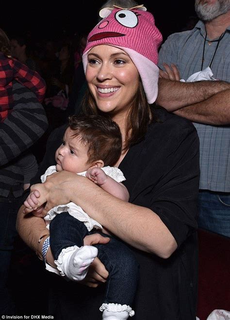 Alyssa Milano Debuts Baby Elizabella On First Public Outing Alyssa