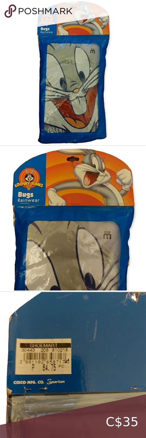Bugs Bunny Kids Rain Cover New Warner Bros Looney Tunes In 2022 Kids