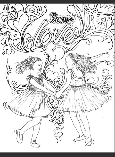 Pin by Kerri Vaile on Dance Coloring Pages | Dance coloring pages