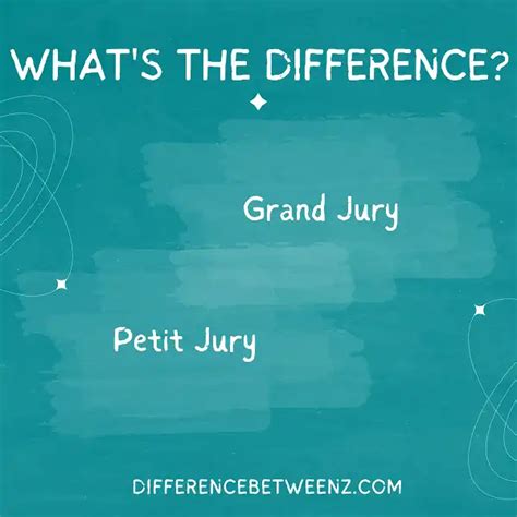 Difference Between Grand Jury And Petit Jury Difference Betweenz