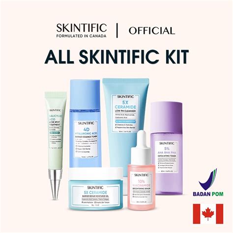 Jual Skintific 3 Pcs Paket Skincare With Toner 4d Hyaluronic Acid Ha