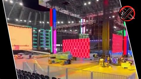 First Look At Wwe Night Of Champions Stage And Ring Construction