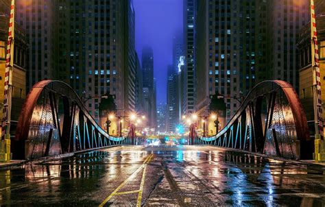 Wallpaper Road Water Reflection Night Bridge The City Lights
