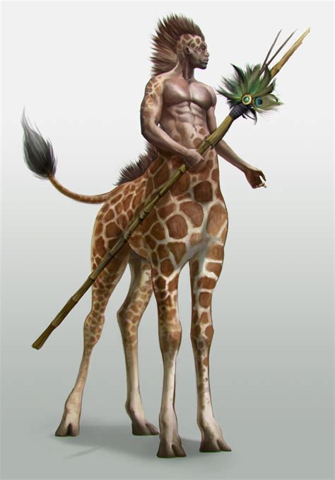 Giraffatauro Alessandra Lizzit Mythical Creatures Art Fantasy