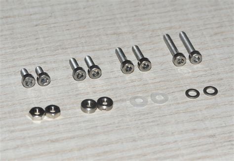 Phono Screw Kit M Hex Cap Stainless Steel Cartridge Mounting For