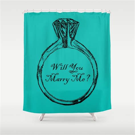 Will You Marry Me Shower Curtain By Alphavariable Society6