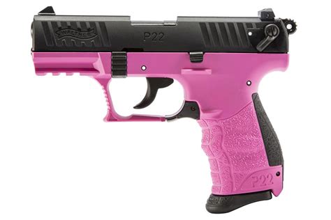 Walther P22q 22lr Rimfire Pistol With Hot Pink Frame For Sale Walther