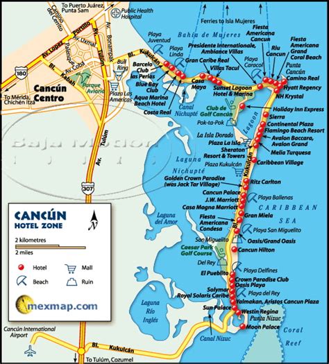 Mapa Cancun 2023 Mejor Mapa Turistico Cancun Mexico
