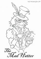 Mad Hatter Coloring Pages Clipart Cartoon Library Getcolorings Drawings Clip Deviantart Print Printable sketch template