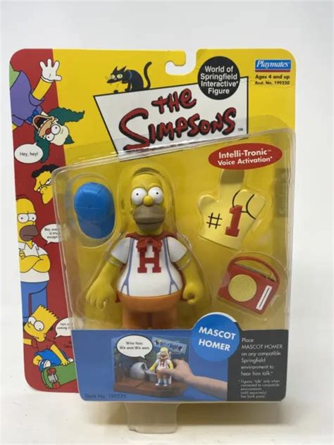 Playmates The Simpsons Mascot Homer Figure World Of Springfield 2001 Series 6 1539 Picclick