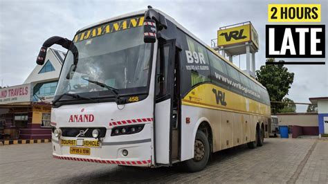 Mumbai To Bangalore In Volvo Multi Axle Sleeper Bus Vrl Travels B9r