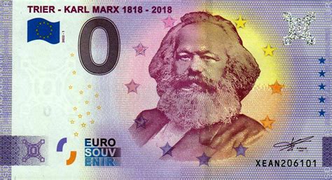 Trier Karl Marx 1818 2018 2022 1 0 Euro Souvenir 2022 Nemecko
