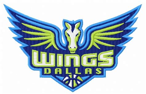 Dallas Wings Logo Machine Embroidery Design