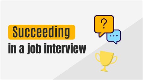 Succeeding In A Job Interview Youtube