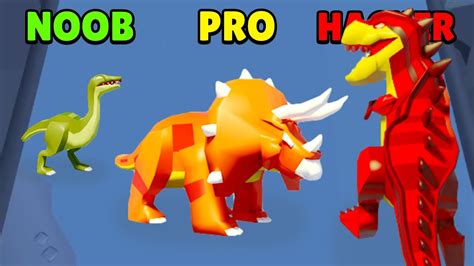 🤢 Noob Vs 😎 Pro Vs 😈 Hacker Merge Dinosaurs Master Download Play