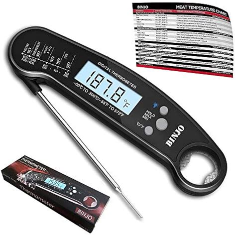 Digital Meat Thermometer For Grilling Ip67 Waterproof Kitchen Cooking